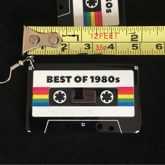 Music Tape Vintage Style Dangle Earrings - Picture 5 of 6